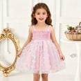thumbnail image 2 of TBWNWG Sparkly Fairy Tutu Dress for Girls Star Sequins Bow Sleeveless Party Attire,Sizes 5-6 Years, 2 of 7
