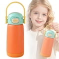 thumbnail image 2 of Clearance Under $10 | Portable Insulated Water Bottle with Locking Lid and Handle for Sports, Travel, and Daily Hydration, Orange, 2 of 9