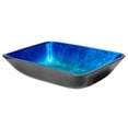 thumbnail image 4 of Eden Bath EB-GS79 4.375 in. Rectangular Foil Glass Vessel Sink with Exterior, Royal Blue & Black, 4 of 12