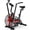 Red, variant on Winfita Air Bike Fan Bike Exercise Bike​ Indoor Cycling Stationary Bicycle with Unlimited Air Resistance, Bluetooth App (Kinomap/Zwift), Dual-Action Arms & 350LBS Capacity