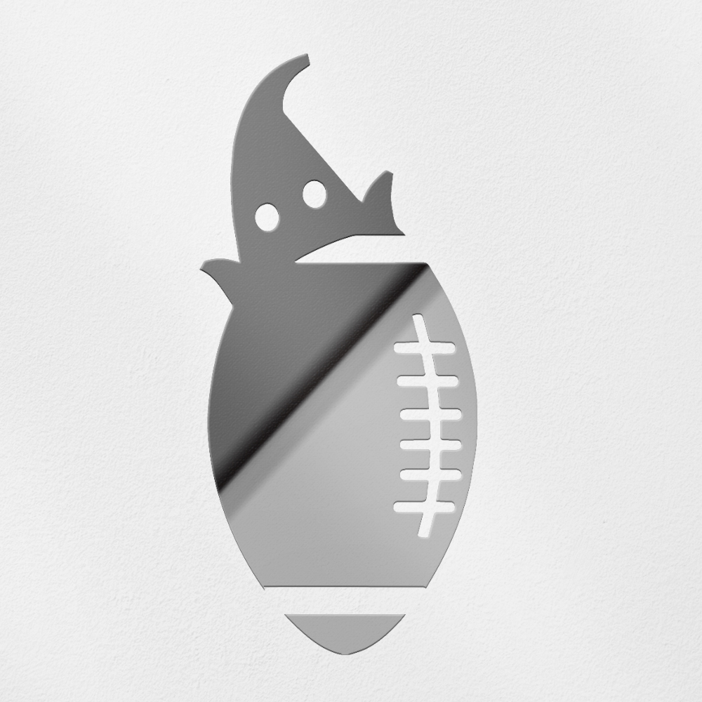 Football Laces Vinyl Decal Stickers (White, Set Of 2) - Waterproof Die-Cut Stickers For Car, Laptop, Tumbler