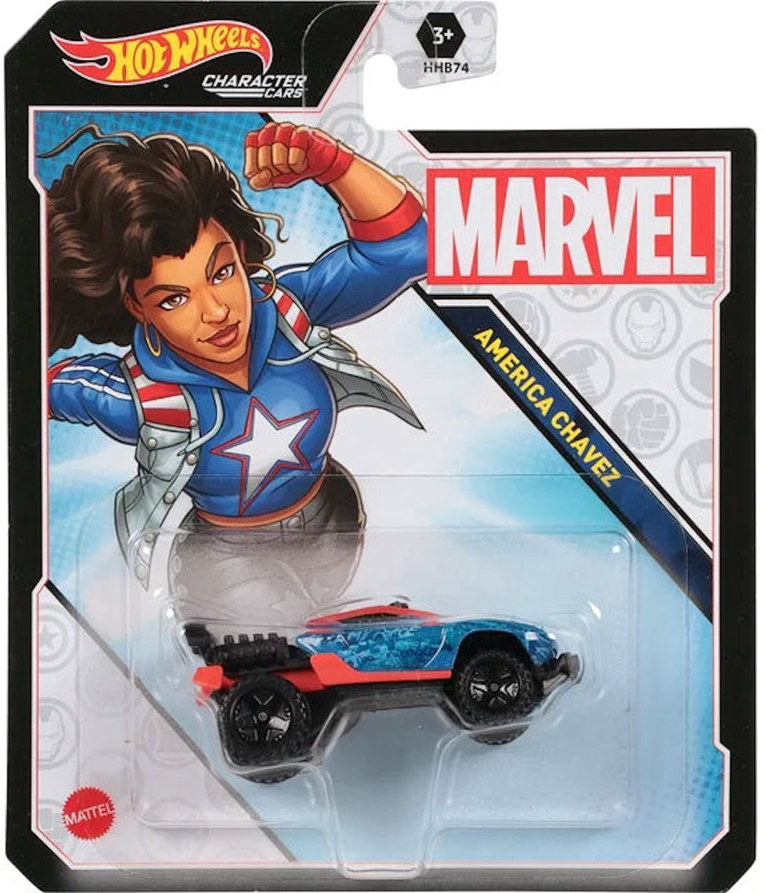 Hot Wheels Marvel Character Cars Complete Set of 6 Diecast Vehicles from HHB74-956G Release Bundle with Black Panther and More