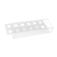thumbnail image 2 of Florero de acrílico transparente Florero rectangular Florero Maceta con agujeros Centro de mesa decorativo para mesa de comedor de boda, fiesta, boda 12 Hoyos, 2 of 9