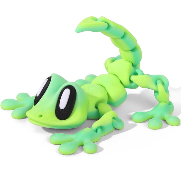 1PC Articulated 3D Printed Lizard Decorative Fridge Magnets - Funny Refrigerator Magnets for Locker Kitchen Car Desk