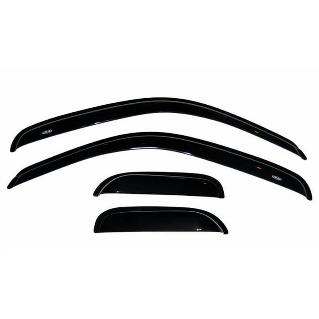 Convient 1995-2004 Toyota Tacoma Auto Ventshade Rainguard 94948 Ventvisor; Design Aérodynamique; à Coller; Fumée; Acrylique; Ensemble de 4