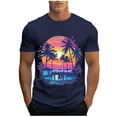 thumbnail image 2 of ZRGHAOYLQ Hawaiian Shirt for Men Big and Tall Cotton Short Sleeve Shirts Plus Size Crewneck Tshirt 2025 Trendy Hawaiian Graphic Tees, 2 of 5