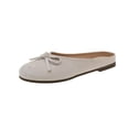 thumbnail image 2 of CHWshoes Women's Faux Suede Square Toe Ballet Flats Bowknot Shoes Women Dressy Comfortable Slip-On Loafers Ballerina Flats，Beige Size 43, 2 of 4