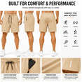 thumbnail image 6 of Men’s 3‑Pack Athletic Compression Shorts, Quick‑Dry Breathable Stretch Tight Shorts for Running Gym Training, 6 of 7