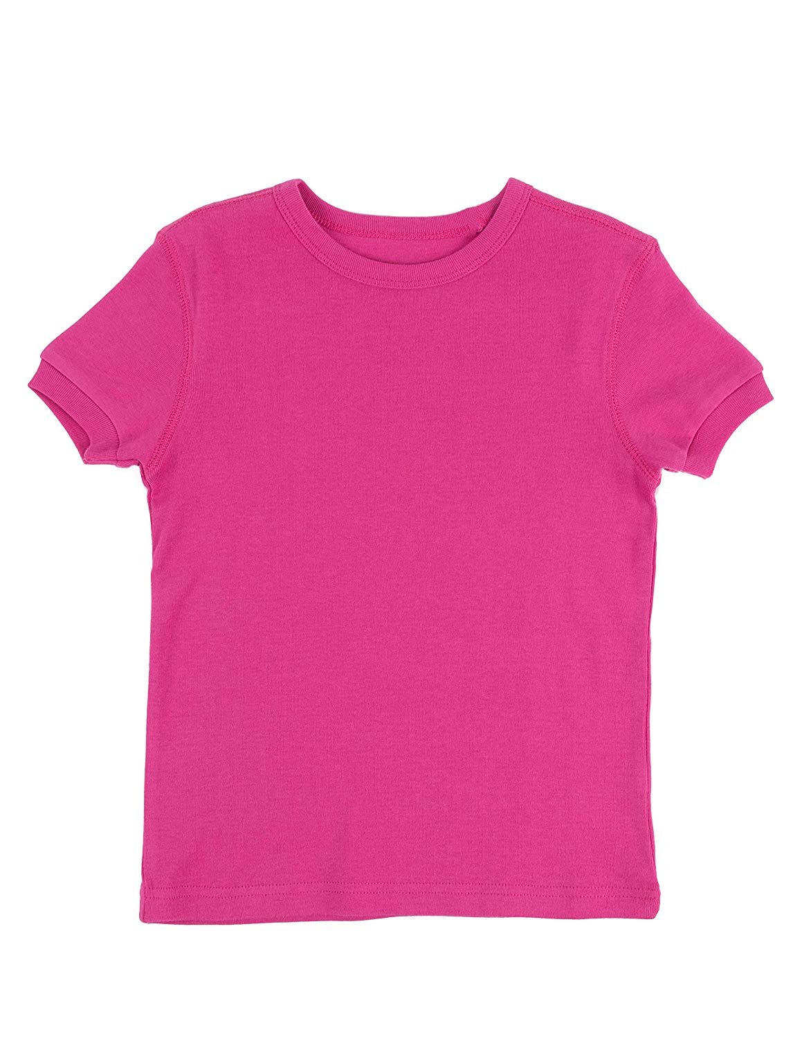 Leveret Short Sleeve Top Boys Girls Kids T-Shirt 100% Cotton (Dark Grey,Size 6 Years) - image 2 of 10