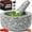 White, variant on Visualz Heavy Duty Extra Large Mortar and Pestle Set, 4 Cup, Hand Carved from Natural Granite, Make Fresh Guacamole, Salsa, Pesto, Stone Grinder Bowl, Herb Crusher, Spice Grinder, Grey