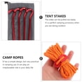thumbnail image 3 of EeaseCA 1 Set Aluminum Alloy Tent Stake Reflective Camping Rope Camping Tent Accessory with Bag, 3 of 8