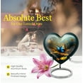 thumbnail image 7 of YATHABHISA Butterfly Urns for Ashes, Funeral Ash Urn, Heart Urn, Keepsake Cremation, Burial Cremated Remains, Decorative for Human, Memorial Gfit for Men & Women, Large, 10 Inch, 7 of 7