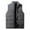 Dark Gray #15, variant on Dresfit Mens Puffer Vest Sleeveless Cotton Lightweight Jacket Zip Up Thick Solid Color Winter Outerwear Quilted Plus Size Waistcoat with Pockets Black 3XL