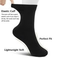 thumbnail image 3 of Loritta Crew Socks for Women Casual Dress Socks 6 Pairs Womens Soft Cotton Calf Socks, Size 9-11, 3 of 7