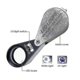 thumbnail image 2 of 10x Magnification Jeweler Loupe Triplet Lens Magnifier With 6 Led Uv Light 21mm For Gems, Jewelry, 2 of 5