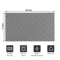 thumbnail image 5 of Black White Small Checkered Pattern Door Rugs,Washable Non Slip Door Mats Indoor,Decorative Door Mats,Entry Mat Indoor for Entrance,Bedroom,Kitchen,Bathroom,17"x30", 5 of 6