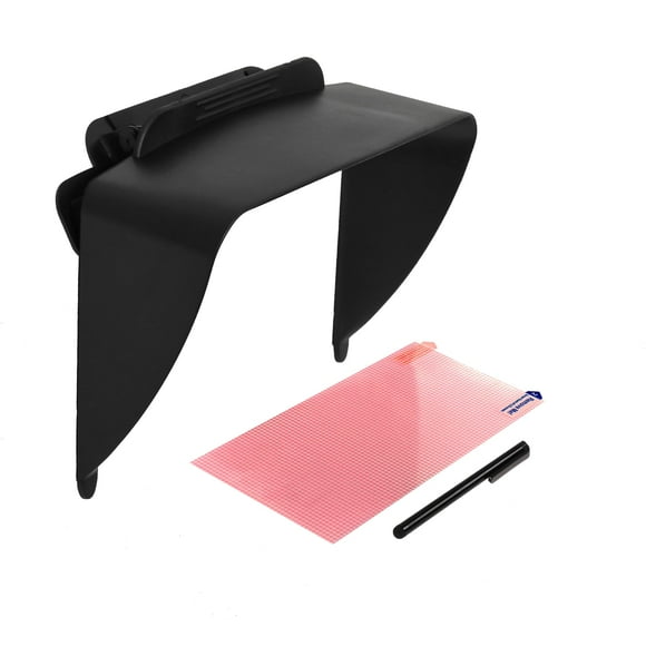 Ramtech 7 Inch GPS Visor Sun Shade with Bonus Stylus Pen & Screen Protector, Compatible with Magellan RoadMate RV9145-LM / RV9165T-LMB / RV9365T-LMB / RV9490T-LMB GPS, VSC7