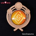 thumbnail image 2 of XXX Inazuma LED Vision Game Genshin Impact Cosplay ”Eye of God” Led Cosplay Props Pyro Cryo Hydro Geo Dendro Electro Anemo, 2 of 7