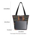 thumbnail image 2 of Bingfone Garden Meditating Weasel Women Shoulder Tote Bags Casual Bag Ladies Shopping Handbag, 2 of 6