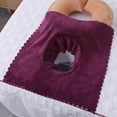 thumbnail image 2 of Draps de Table de Massage avec Trou pour Respiration du Visage 40x40cm pour Lit de Massage, 2 of 9