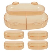 5 Pcs Pacifier Storage Box Infant Soother Case Carrying Pacifiers Baby Container