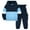 Black+Blue, variant on Aideaone Boys Clothes Color-Block Hoodie Sweatshirts & Pants Set 2pcs Toddler Boys Fall Winter Outfit Set 2-6Y