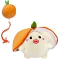 thumbnail image 3 of MIAODAM Animal de peluche reversible de conejito de zanahoria, orejas de conejo de zanahoria con cremallera, peluche de conejito de frutas en una zanahoria, peluches de conejo esponjosos, divertido ju, 3 of 5