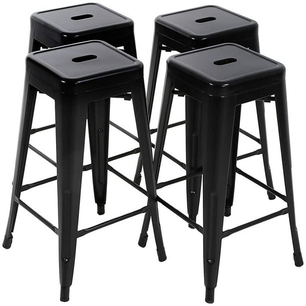 Fdw Bar Stool Black Set Of 4, How Much Space Do You Need For 4 Bar Stools