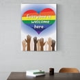 thumbnail image 5 of RAYZEL Everyone is Welcome Here Poster - Diversity & Inclusion Decor for Classroom & Office - Promote Kindness & Equality Sign Unframe: 16x24inch, 5 of 5