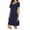 Navy, variant on Cotton Cardigan Nightgown for Women Button Down Sleep Dress Short Sleeve Night Gowns Solid Color Short Sleep Dress Soft Comfy Loungewear 2025 Wine M