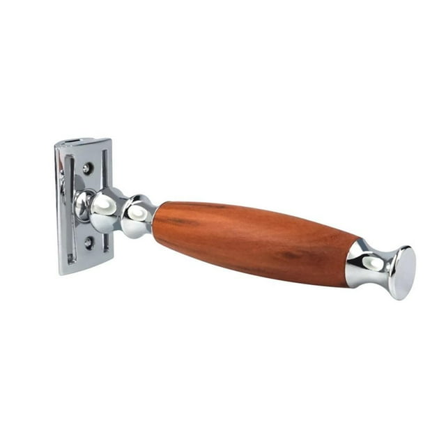 tredstone Rasoir Intemporel pour Hommes Vintage à Double Tranchant Sécurité Classique et Durable Brun Foncé 12.5x4.3x2.5cm 1Ensemble