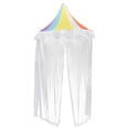 thumbnail image 1 of Princess Bed Canopy Mosquitera Cuna Tienda de cortina de gasa Rainbow Half-Round Dome Lectura de esquina Tienda de campaña Decoración de habitación para bebés Dormitorio, 1 of 5