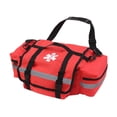 thumbnail image 3 of Bolsa de almacenamiento de primeros auxilios vacía con divisor extraíble, organizador de medicamentos, médica rojo, 3 of 9