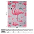 thumbnail image 4 of ARISTURING Flamingo Blanket Soft Warm Pink Flamingo Animal Throw Blanket Gifts for Women Girls Flamingo Stuff Decor Cozy Plush Lightweight Flannel Gifts Blankets for Adults Kids, 4 of 6