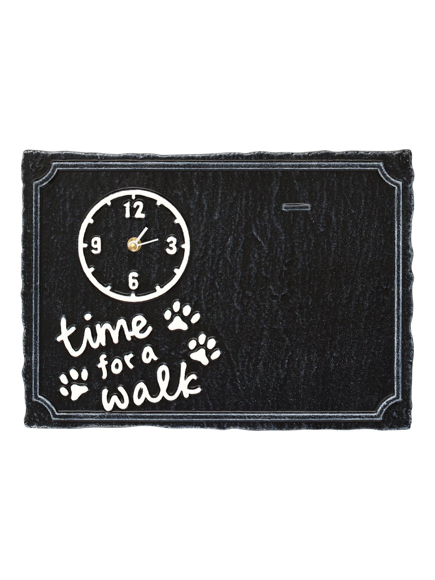 Whitehall Pet Photo Plaque Wall Clock Cast Aluminum Keepsake Time For