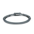 thumbnail image 3 of Black Tone, Simulated Cubic Zirconia Size-9 Simple Baguette Shape Wedding Ring 925 Sterling Silver, 3 of 7