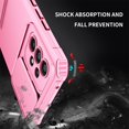 thumbnail image 4 of JTCASES for Samsung Galaxy A53 Case, Sliding Camera Cover & Foldable Kickstand Shockproof Corners Anti-fall Rugged Anti-slip PC TPU Heavy Duty Protective Hybitd Shell - Pink, 4 of 12