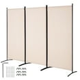 thumbnail image 1 of VEVOR Room Divider 3 Panel Fabric Room Privacy Screen for Office Bedroom Beige, 1 of 9