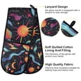 thumbnail image 2 of Yayeee Double Oven Mitt Kitchen Heat Resistant Baking 35" x7" Quilted Glove, Zodiac Stars, 2 of 6