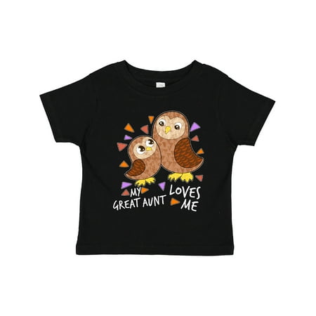 

Inktastic My Great Aunt Loves Me- cute owl family Boys or Girls Toddler T-Shirt
