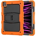 thumbnail image 2 of XYX For iPad Pro 12.9 inch Case (2022/2021/2020/2018), 3in1 Heavy Duty Shockproof Tablet Case with Stand, Shoulder Strap, Orange, 2 of 7
