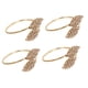 thumbnail image 5 of Cateissary 4Pcs Napkin Holders Dedicate Leaves-Shape Small Metal Banquet Buckles Table Hotel Home Birthdays Dinner Restaurant Decor 2piezas, 5 of 6