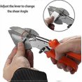 thumbnail image 5 of SZTXJ Adjustable Angle Multi-Angle Miter Snips, Multi-Angle Miter Snips for Cutting Plastic Pe Pvc Cork Slotting Cutters (Orange), 5 of 5