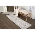 thumbnail image 2 of Better Homes & Gardens Persian Blooms Ivory Faux Fur Indoor Runner Rug, 2'x7', 2 of 8
