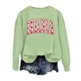 thumbnail image 3 of SIYUDAN Women Sweatshirt Long Sleeve Sweatshirt for Women Pullover Light Green Pullover Adult Comfort Colors Crewneck Sweatshirt Fall Basics Womens Clothing Womens Fashion, 3 of 3