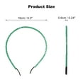thumbnail image 5 of Unique Bargains Rhinestone Headband Faux Crystal Hair Hoop Hairband for Women Green, 5 of 7