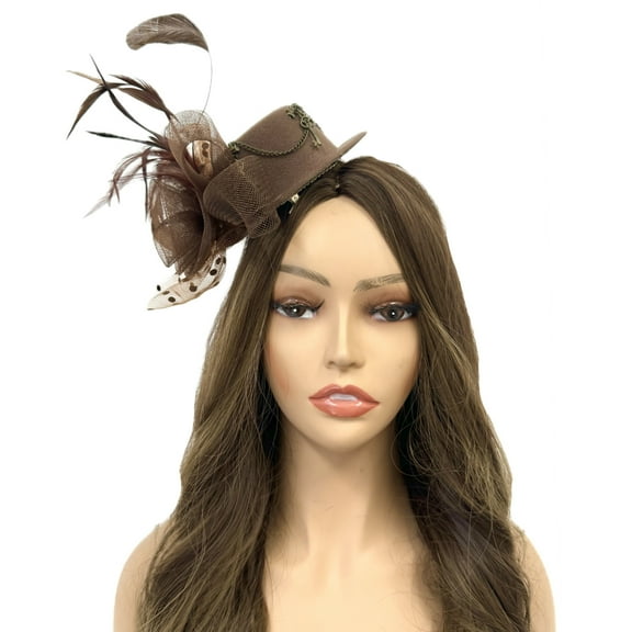 Steampunk Head Clip Accessories Mini Top Hat for Women Cosplay Headwear