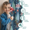 thumbnail image 3 of Blackout Kids Curtains,Dark Blue Christmas Santa Pattern Childrens Insulated Curtains Set Of 2,Bedroom Essentials,Toddler Room Decor 42"x63", 3 of 5