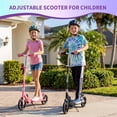 thumbnail image 4 of Kick Scooter – Collapsible for Kids, Teens & Adults – 8" Big Wheels – 3-Level Adjustable Handlebar – Lightweight – 220 lb Capacity – Smooth Outdoor Ride – Ages 6+, 4 of 8