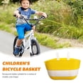 thumbnail image 2 of Bicycle Basket Large Capacity Bright Color Strong Load-bearing Smooth Edge Easy Installation Kids Scooter Bike Handlebar Front Storage Basket Bike Supplies, 2 of 7